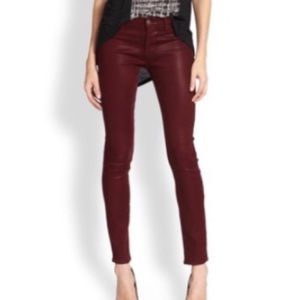 hudson krista coated super skinny jeans